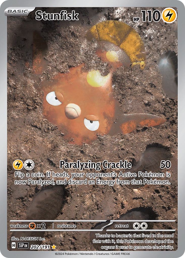 Stunfisk - 202/191 - Illustration Rare [sv08-202] [Ultra]