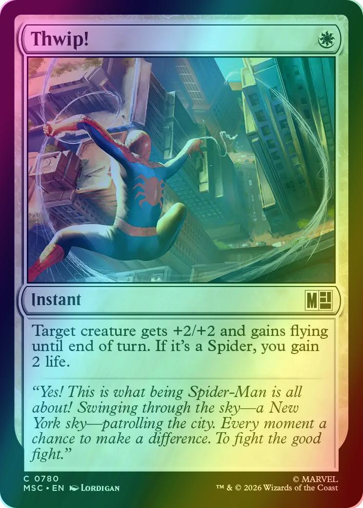 Thwip! [780] [Jumpstart] [Marvel Super Heroes: Commander] [Foil]