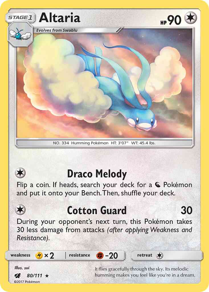Altaria - 80/111 - Rare [sm4-80] [Reverse Holo]