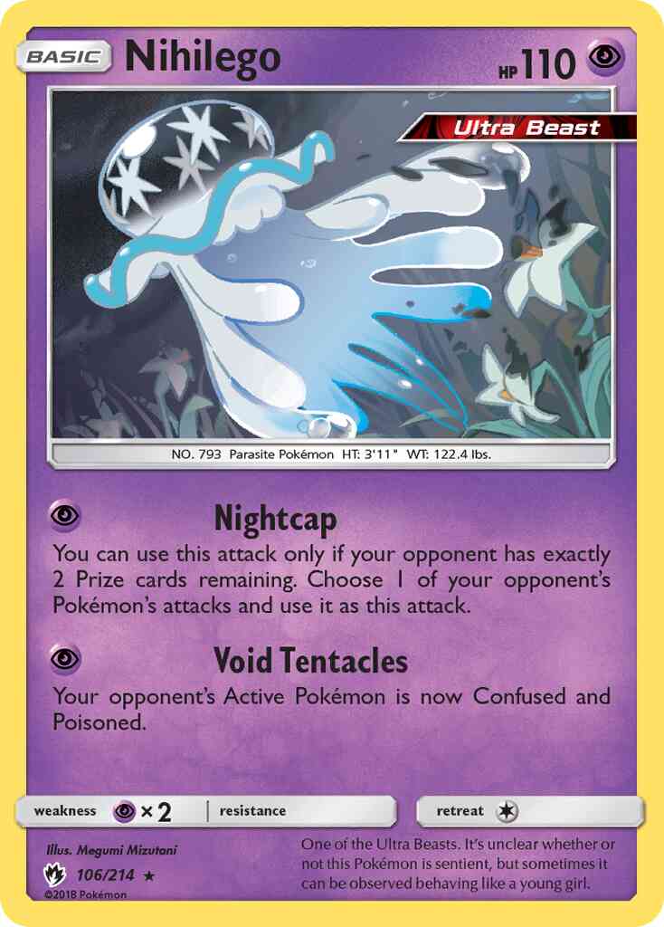 Nihilego - 106/214 - Rare Holo [sm8-106] [Holo]