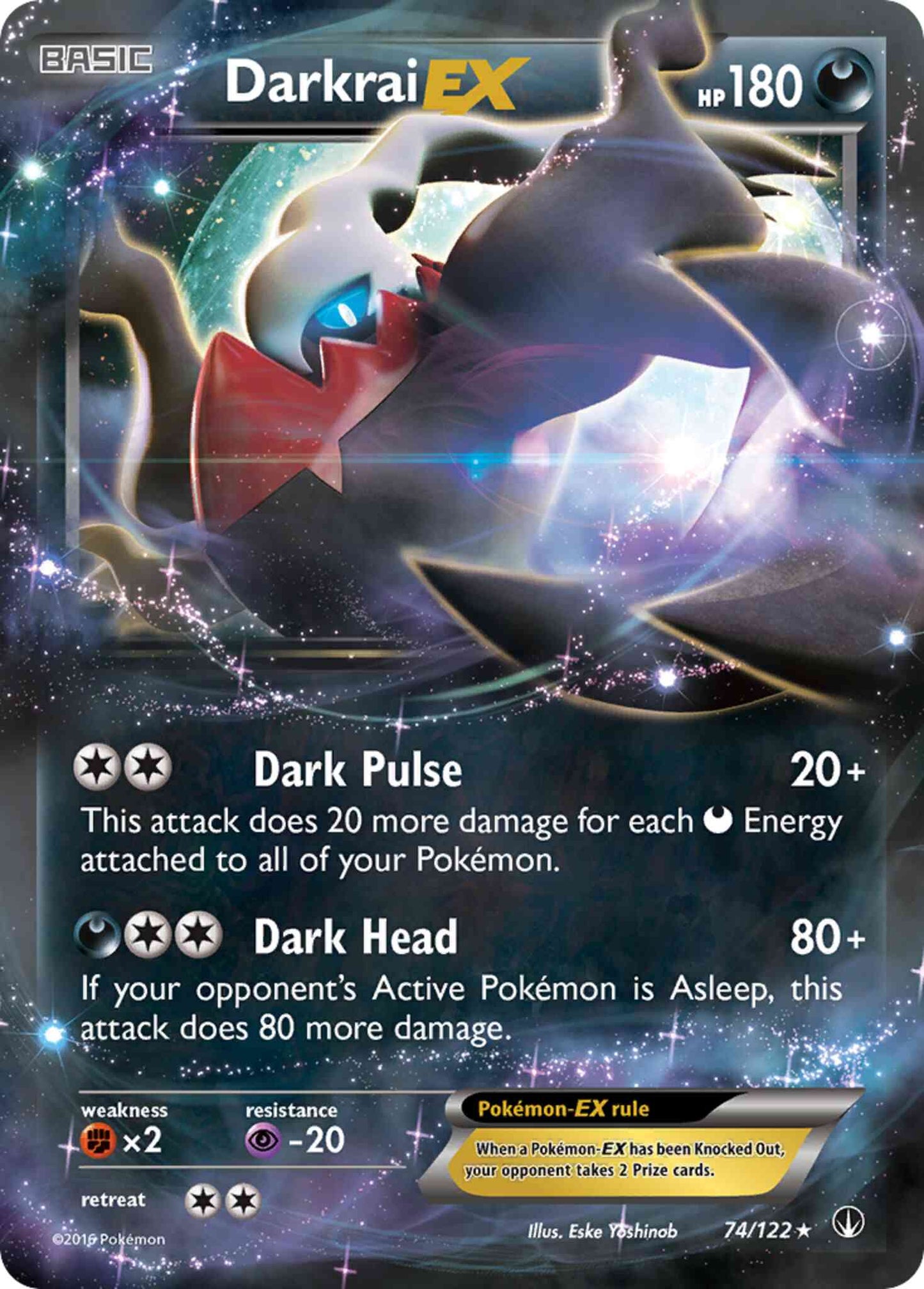 Darkrai-EX - 74/122 - Rare Holo EX [xy9-74] [Ultra]