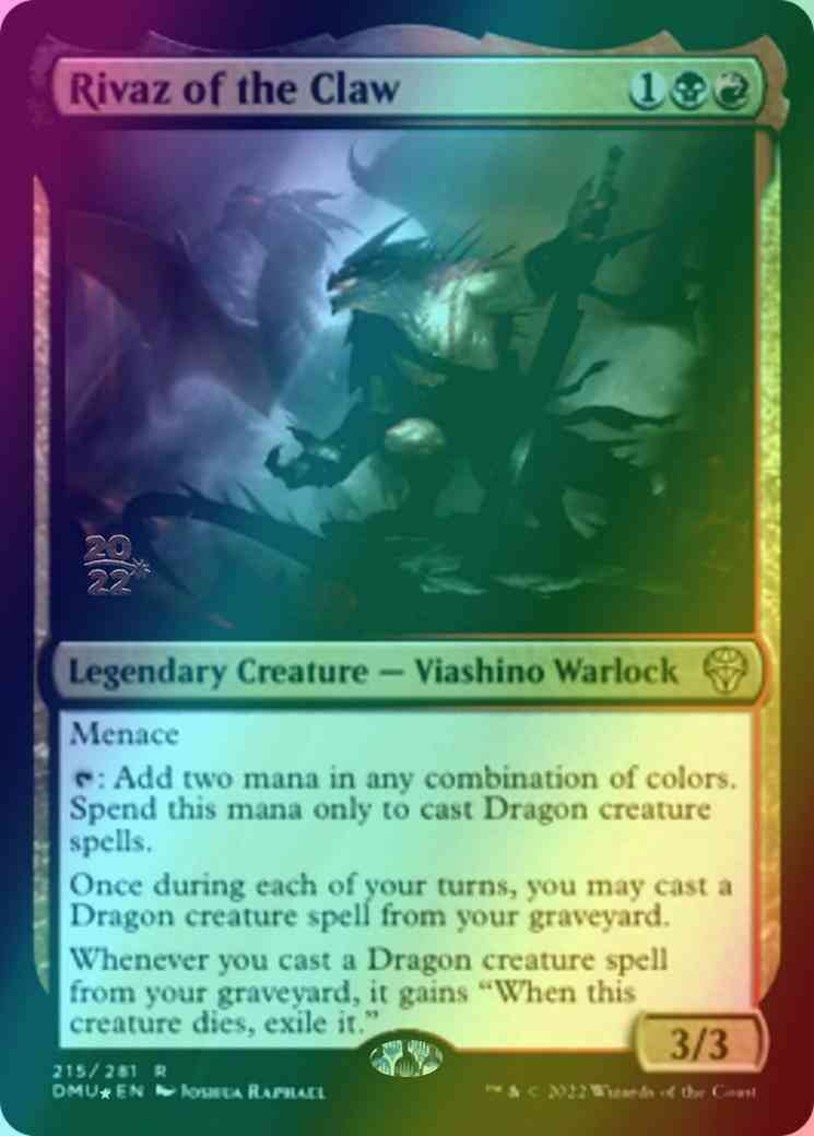 Rivaz of the Claw [215s] [Prerelease] [Dominaria United: Promos] [Foil]