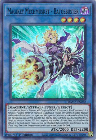 Magikey Mechmusket - Batosbuster - DAMA-EN032 - Super Rare - 1st Edition