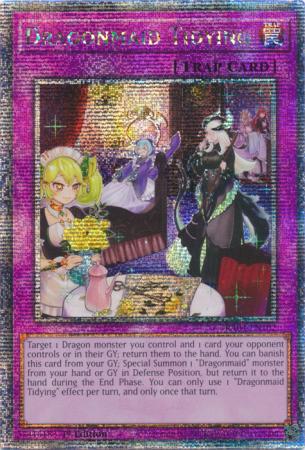 Dragonmaid Tidying - RA04-EN102 - Quarter Century Secret Rare - 1st Edition