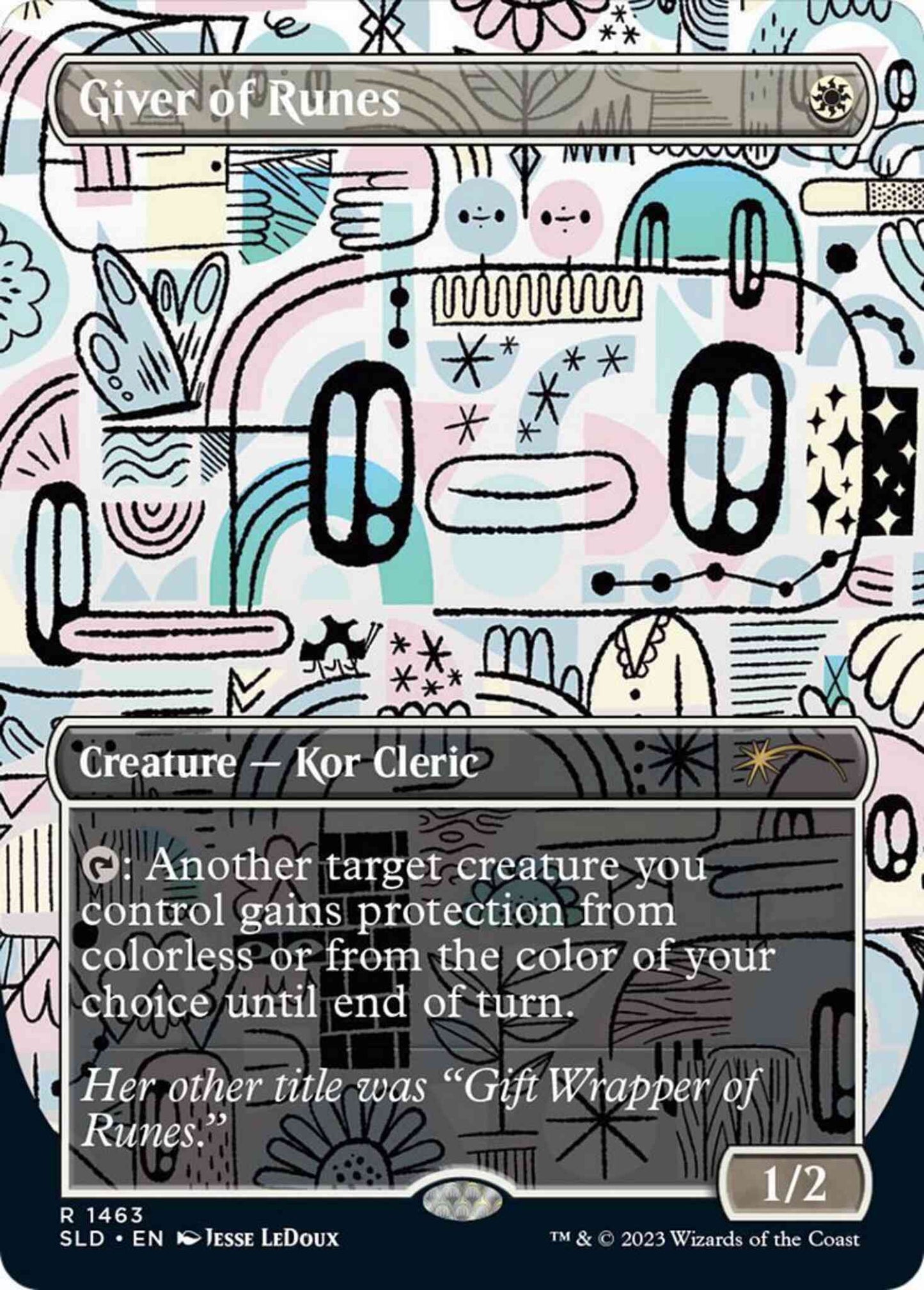 Giver of Runes [1463] [Borderless] [Gift Wrapped] [Secret Lair Drop] [Non-Foil]