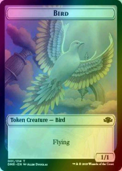 Bird Token (01) // Goblin Token (07) [Dominaria Remastered: Tokens] [Foil]