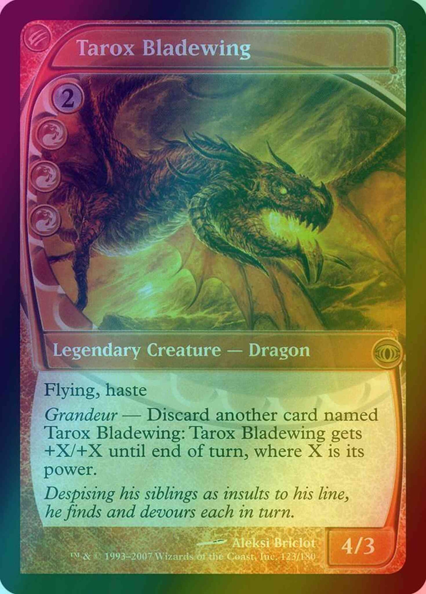 Tarox Bladewing [123] [Future Sight] [Foil]