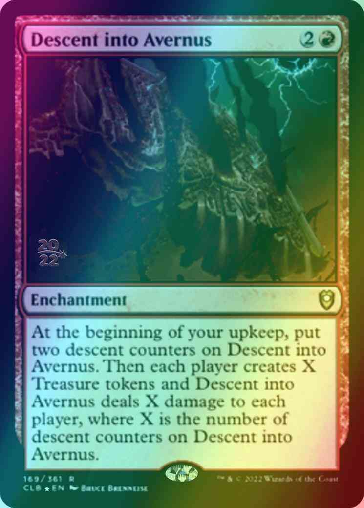 Descent into Avernus [169s] [Prerelease] [Commander Legends: Battle for Baldur's Gate: Promos] [Foil]
