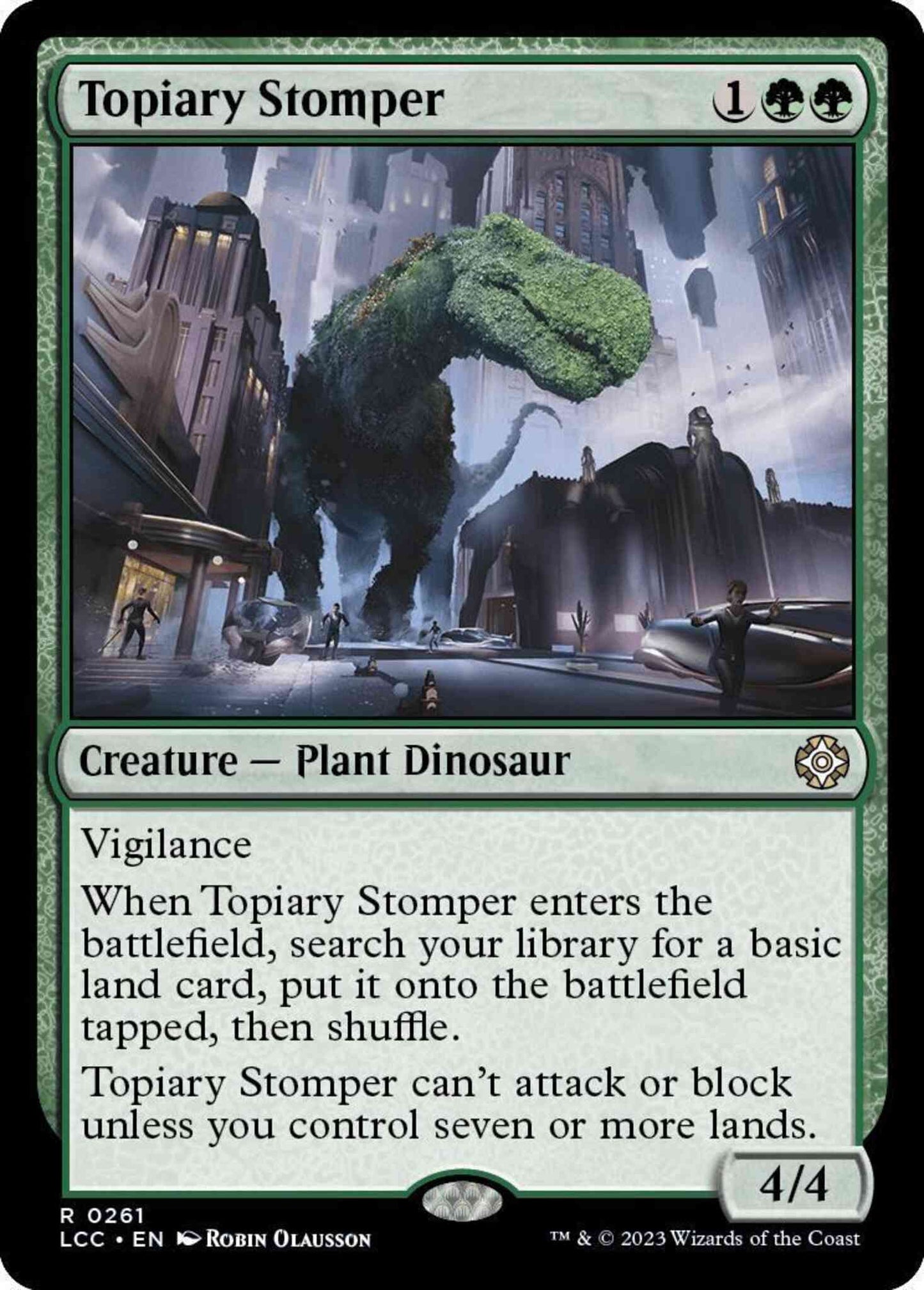 Topiary Stomper [261] [The Lost Caverns of Ixalan: Commander] [Non-Foil]