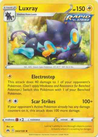 Luxray - 043/159 - Rare [swsh125-043] [Non-Holo]