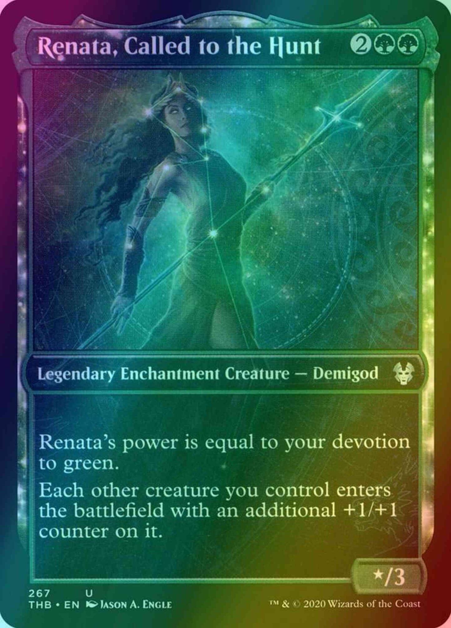 Renata, Called to the Hunt [267] [Alternate Art] [Theros Beyond Death] [Foil]