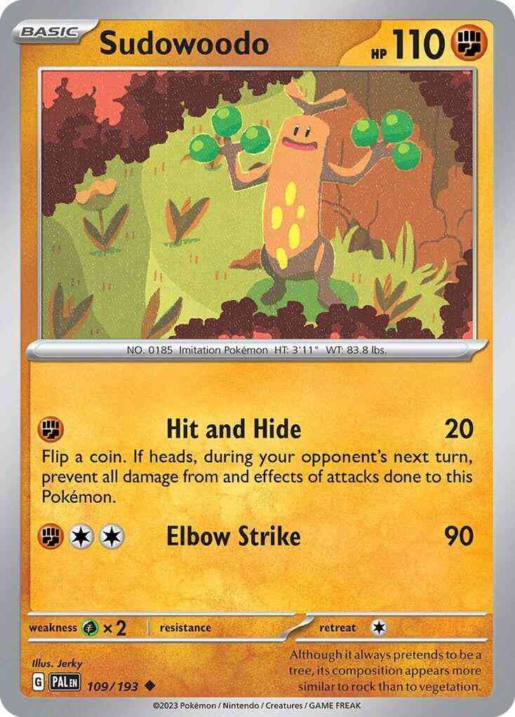 Sudowoodo - 109/193 - Uncommon [sv02-109] [Non-Holo]