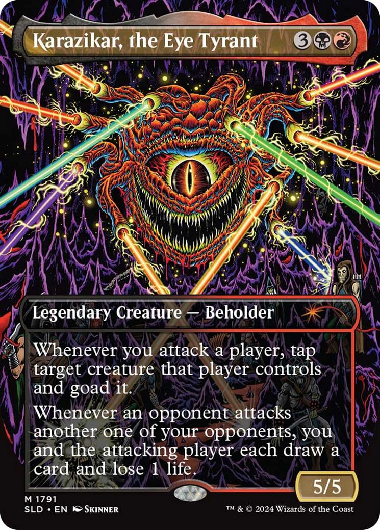 Karazikar, the Eye Tyrant [1791] [Borderless] [Eyes of the Beholder II] [Secret Lair Drop] [Foil]