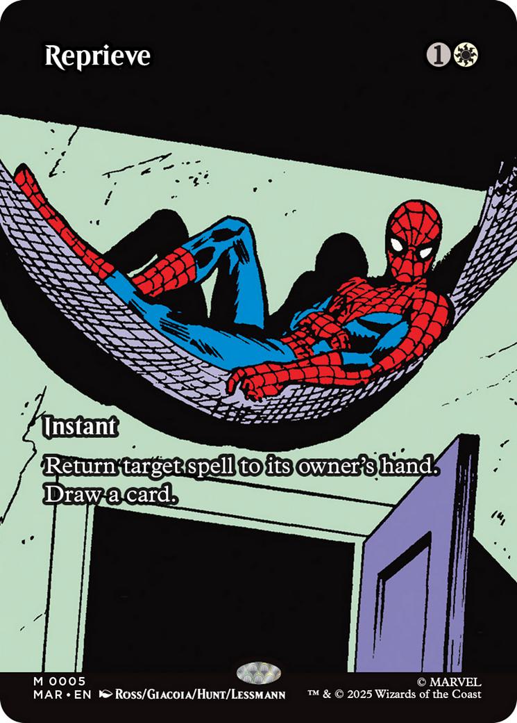 Reprieve [5] [Borderless] [Source Material] [Marvel Universe] [Non-Foil]