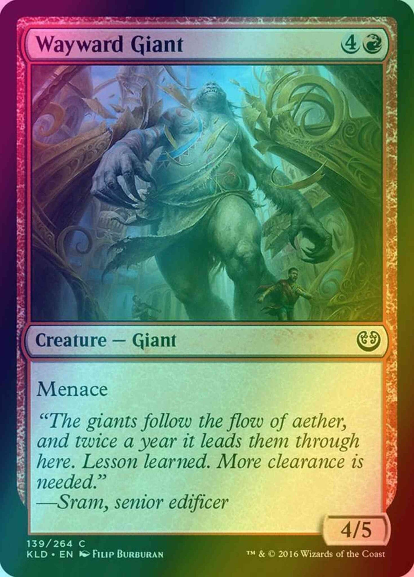 Wayward Giant [139] [Kaladesh] [Foil]
