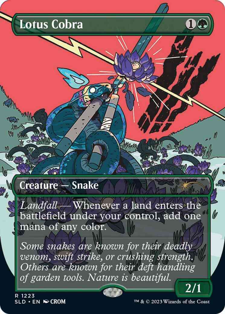 Lotus Cobra [1223] [Borderless] [Ssssssnakessssss] [Secret Lair Drop] [Non-Foil]