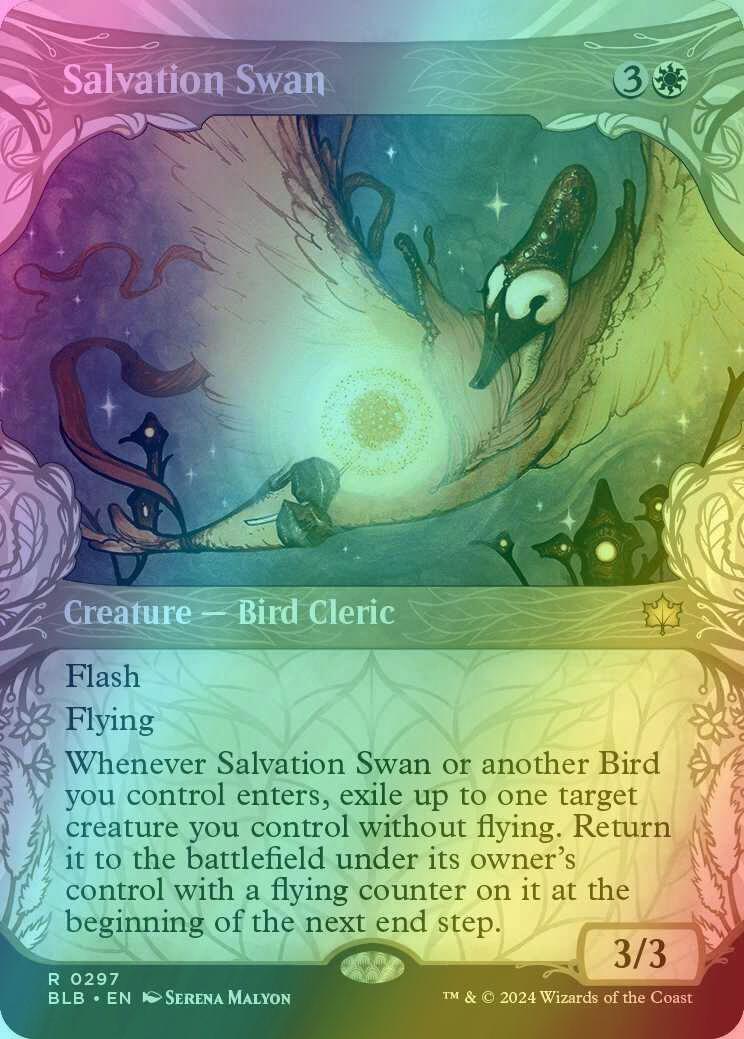 Salvation Swan [297] [Woodland Showcase] [Bloomburrow] [Foil]