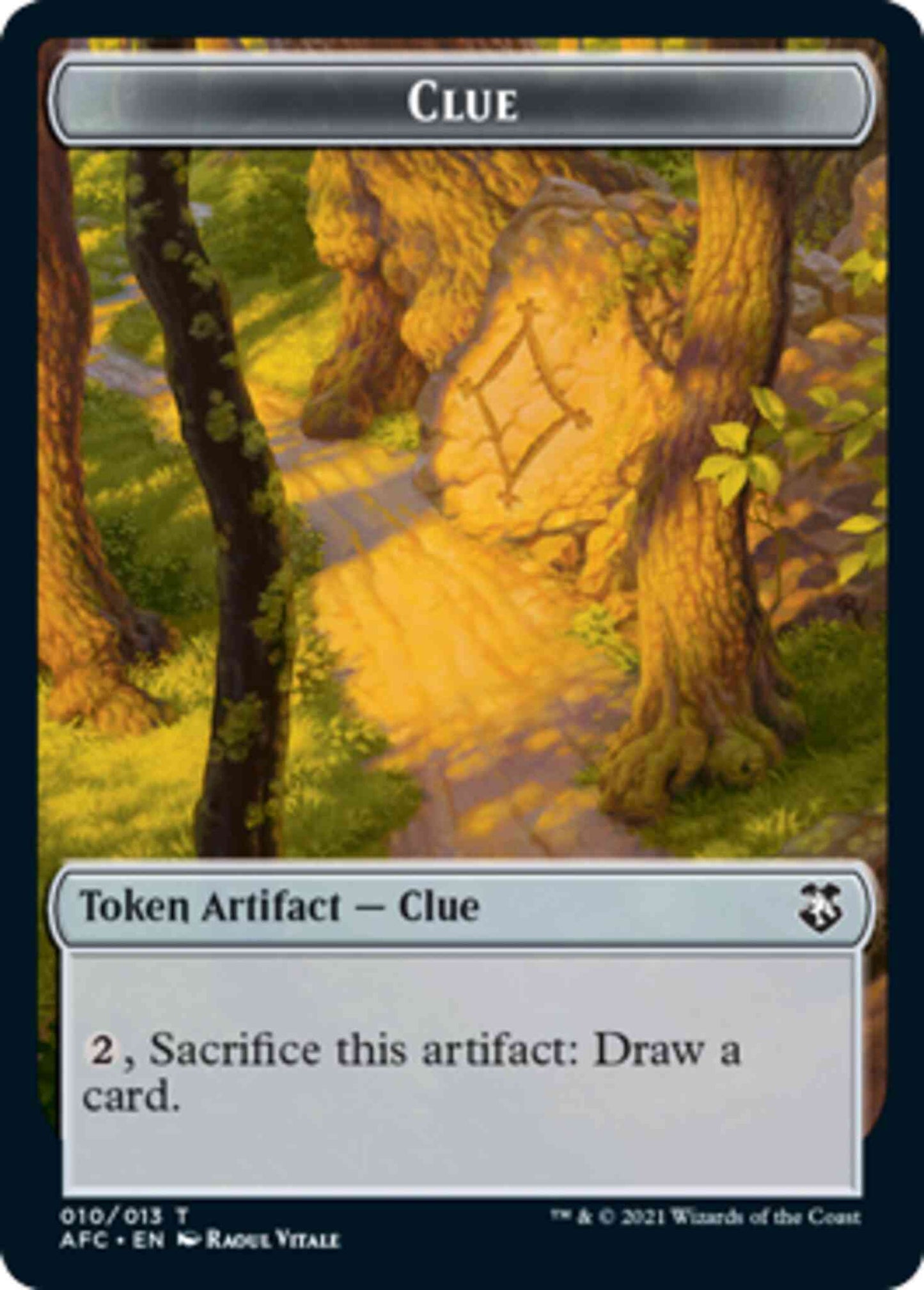 Clue Token (10) // Goblin Token (12) [Adventures In The Forgotten Realms Commander: Tokens] [Non-Foil]