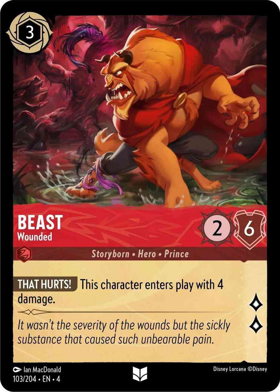 Beast - Wounded - 103/204 [Ursula's Return] [Non-Foil]