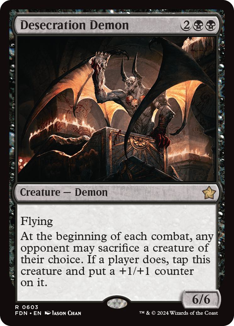 Desecration Demon [603] [Foundations] [Non-Foil]