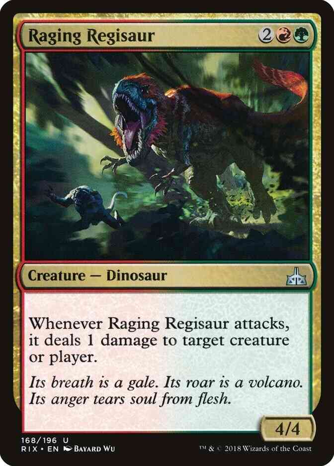 Raging Regisaur [168] [Rivals of Ixalan] [Non-Foil]