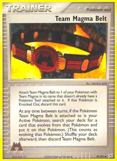 Team Magma Belt - 81/95 - Uncommon [ex4-81] [Reverse Holo]