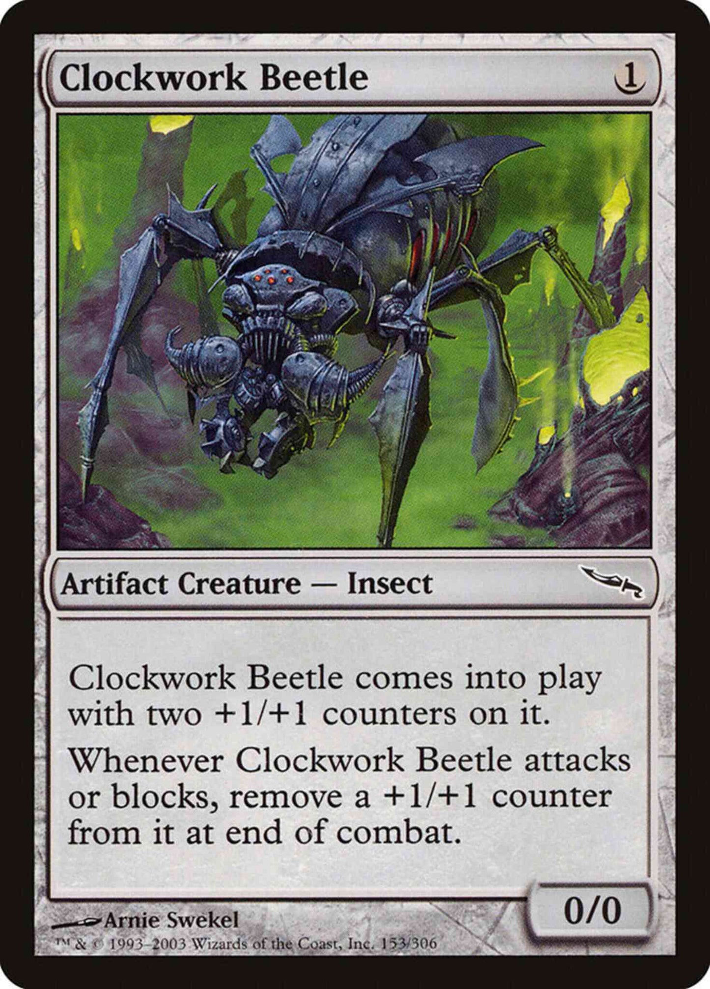 Clockwork Beetle [153] [Mirrodin] [Non-Foil]