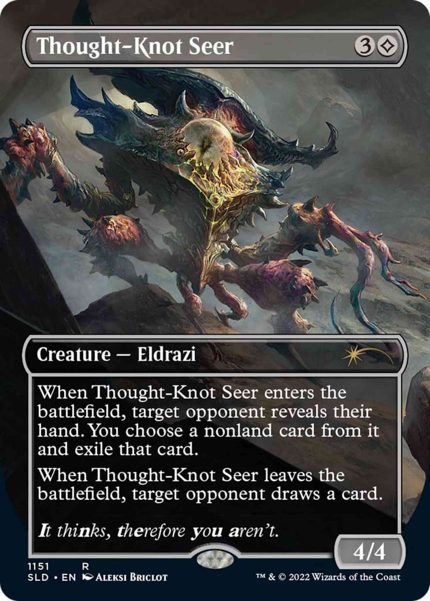 Thought-Knot Seer [1151] [Borderless] [Aleksi Briclot] [Secret Lair Drop] [Non-Foil]