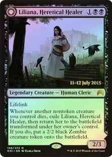 Liliana, Heretical Healer // Liliana, Defiant Necromancer [106s] [Magic Origins Promos] [Foil]