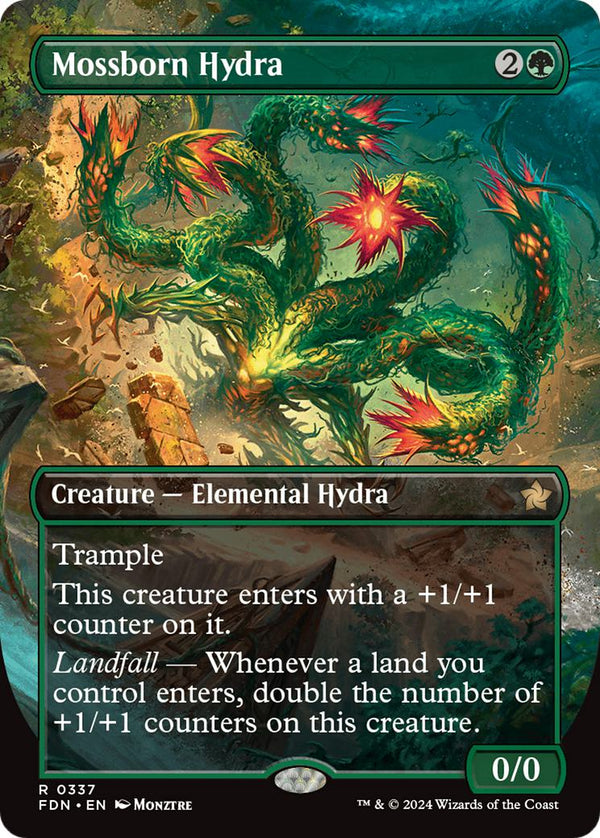 Mossborn Hydra [337] [Borderless] [Foundations] [Non-Foil]