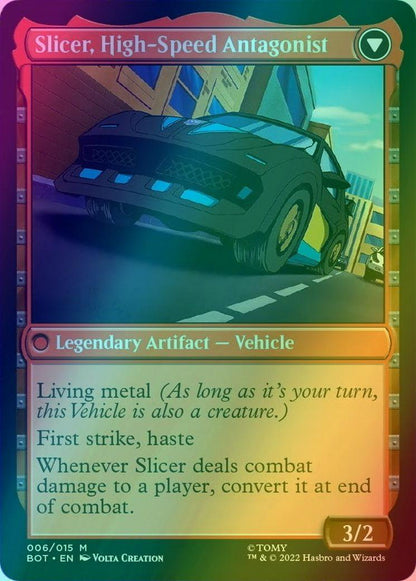 Slicer, Hired Muscle // Slicer, High-Speed Antagonist [6] [Universes Beyond: Transformers] [Foil]