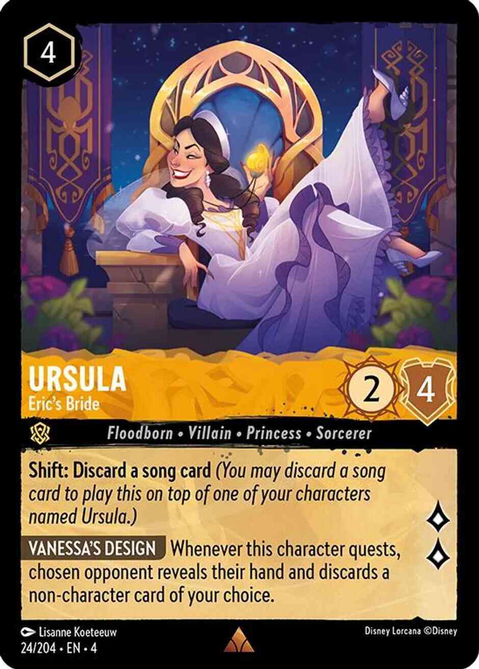 Ursula - Eric's Bride - 24/204 [Ursula's Return] [Non-Foil]