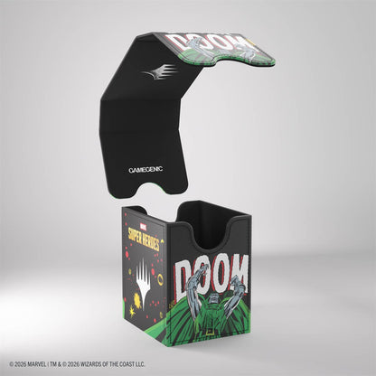 Gamegenic MTG Art Squire Plus XL Deck Box - 100+ - Marvel Super Heroes - Doctor Doom and Spider-Man