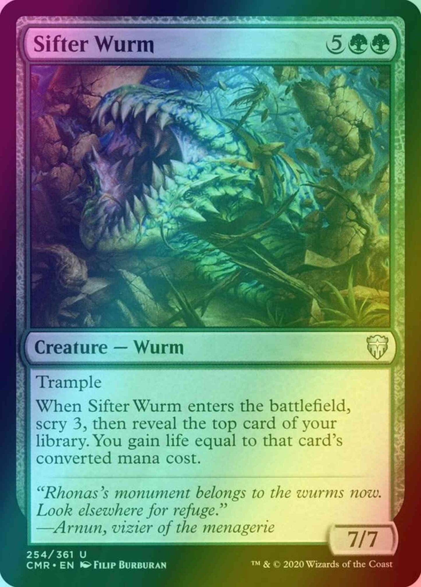 Sifter Wurm [254] [Commander Legends] [Foil]