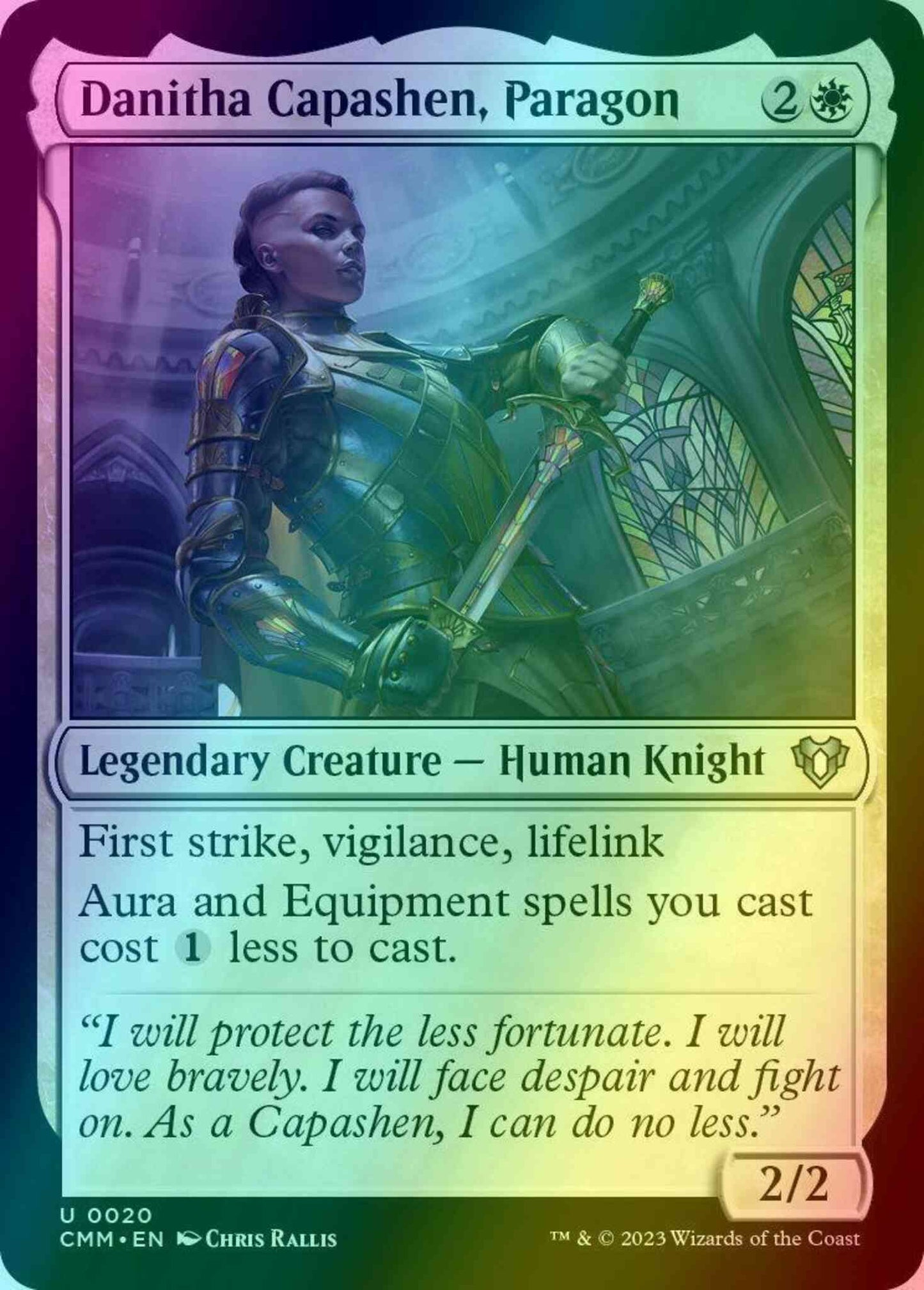 Danitha Capashen, Paragon [20] [Commander Masters] [Foil]