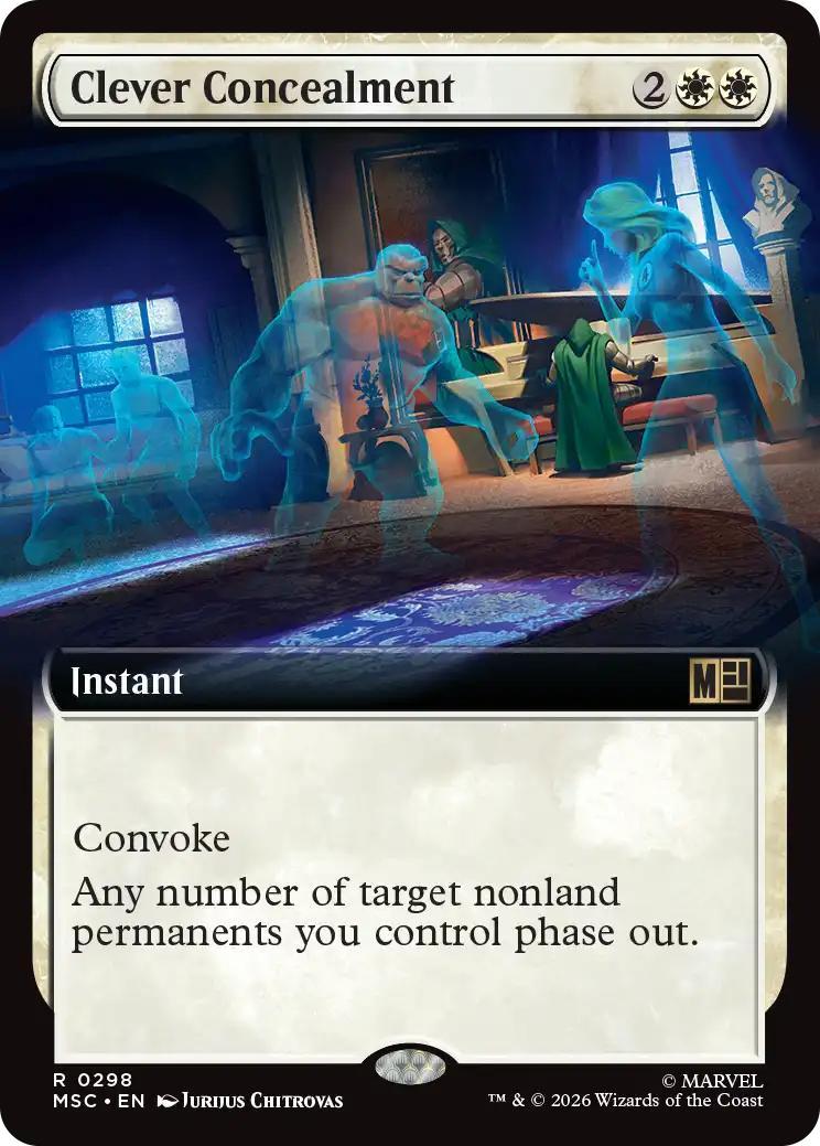 Clever Concealment [298] [Extended Art] [Marvel Super Heroes: Commander] [Non-Foil]