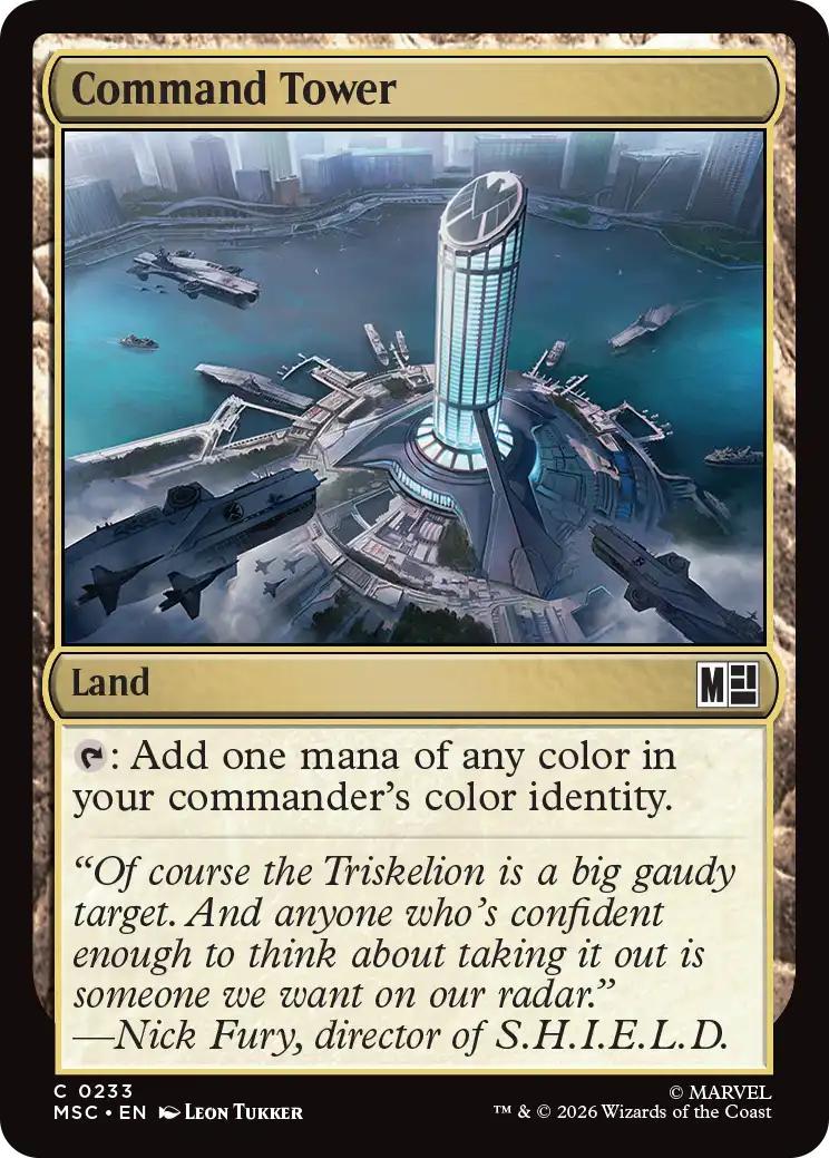 Command Tower (Avengers) [233] [Marvel Super Heroes: Commander] [Non-Foil]