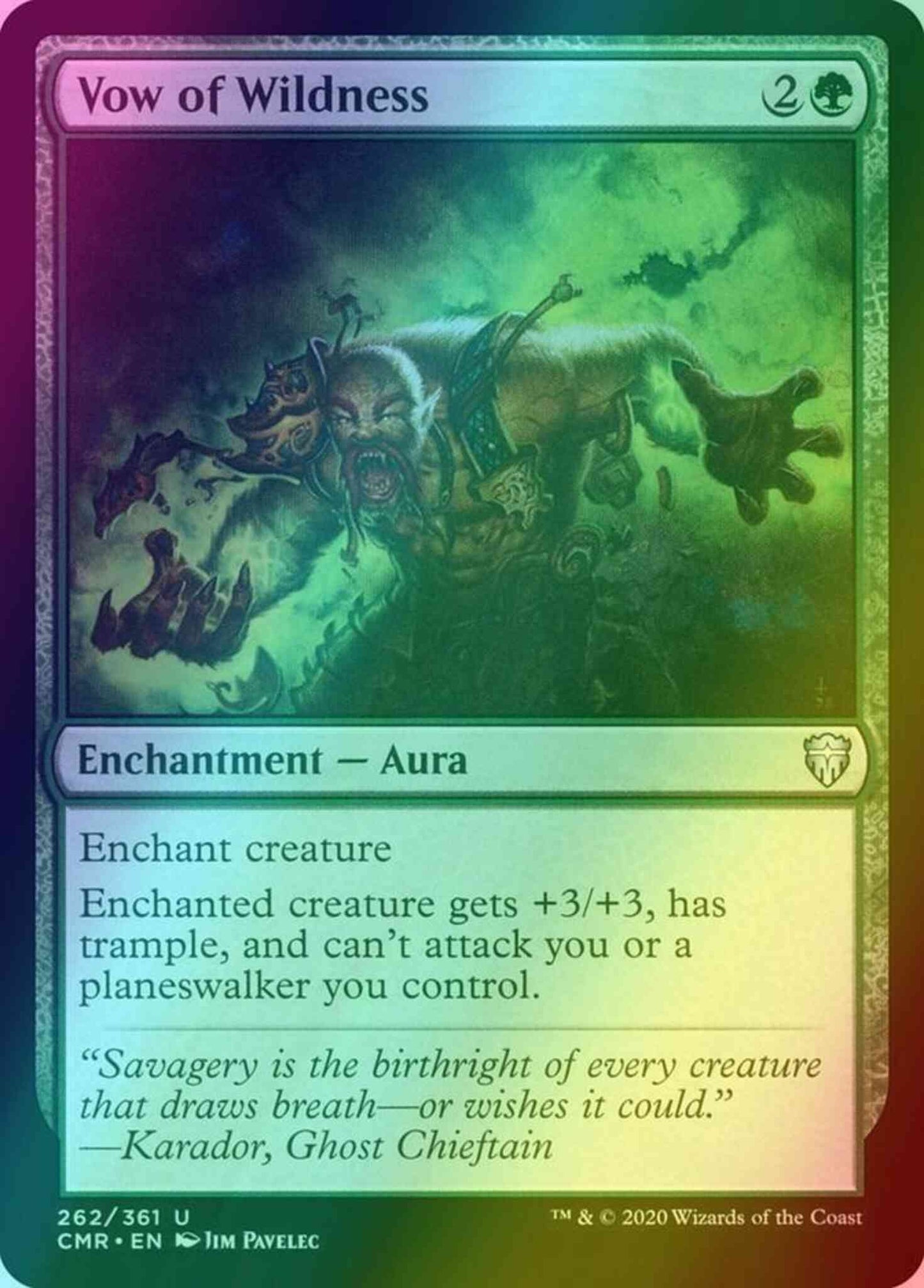 Vow of Wildness [262] [Commander Legends] [Foil]