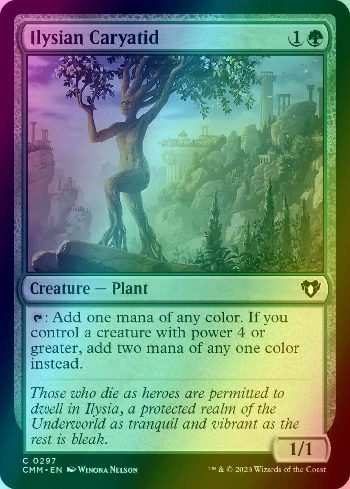 Ilysian Caryatid [297] [Commander Masters] [Foil]