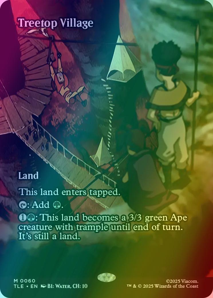 Treetop Village [60] [Borderless] [Source Material] [Avatar: The Last Airbender Eternal] [Foil]