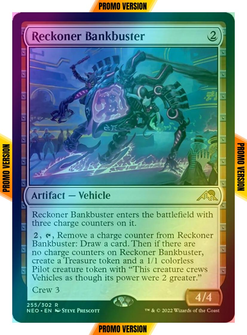 Reckoner Bankbuster [Promo Pack] [255p] [Kamigawa: Neon Dynasty: Promos] [Foil]