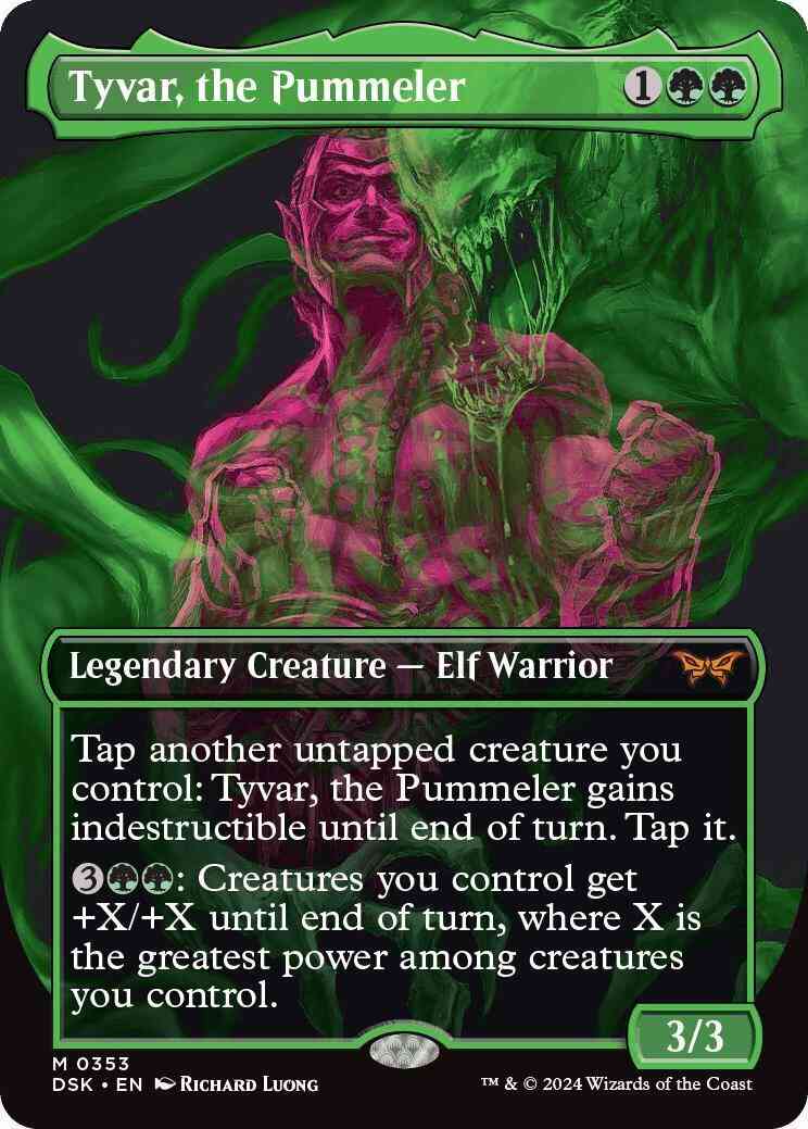 Tyvar, the Pummeler [353] [Borderless] [Double Exposure] [Duskmourn: House of Horror] [Non-Foil]