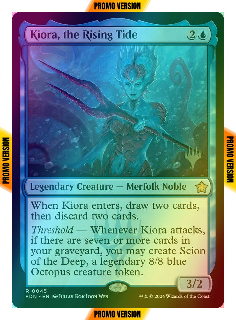 Kiora, the Rising Tide [45p] [Promo Pack] [Foundations: Promos] [Foil]
