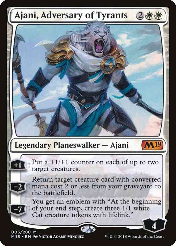 Ajani, Adversary of Tyrants [3] [Core Set 2019] [Non-Foil]