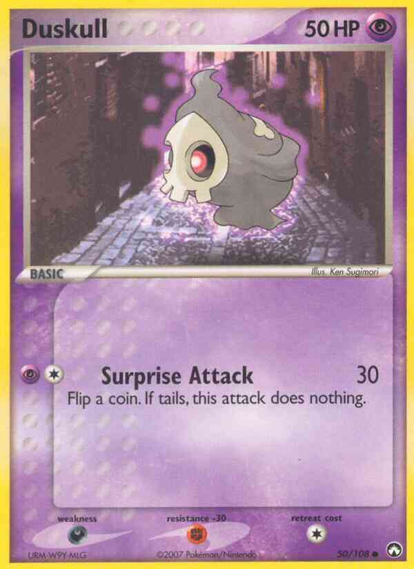 Duskull - 50/108 - Common [ex16-50] [Reverse Holo]