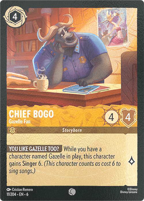 Chief Bogo - Gazelle Fan - 11/204 [Azurite Sea] [Cold Foil]