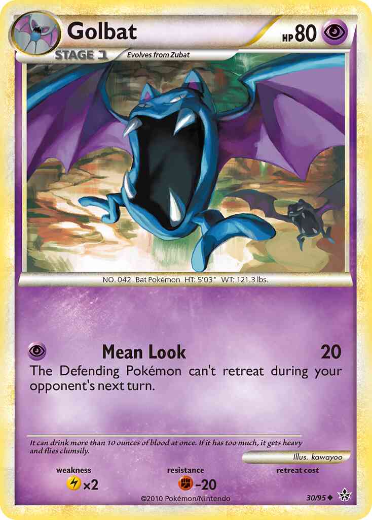 Golbat - 30/95 - Uncommon [hgss2-30] [Non-Holo]