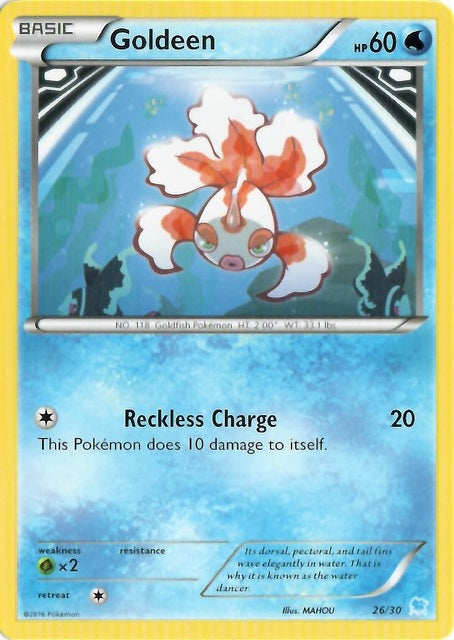 Goldeen - 26/30 - [XY Trainer Kit: Pikachu Libre & Suicune (Suicune)] [Non-Holo]