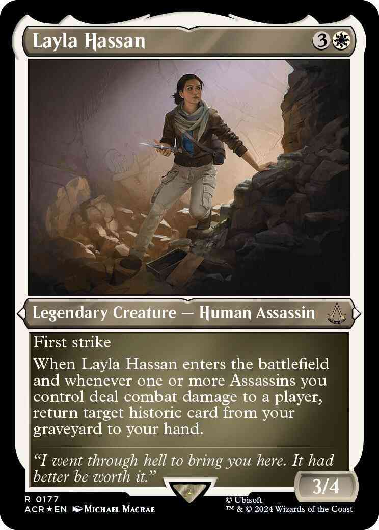 Layla Hassan [177] [Assassin's Creed] [Etched Foil]