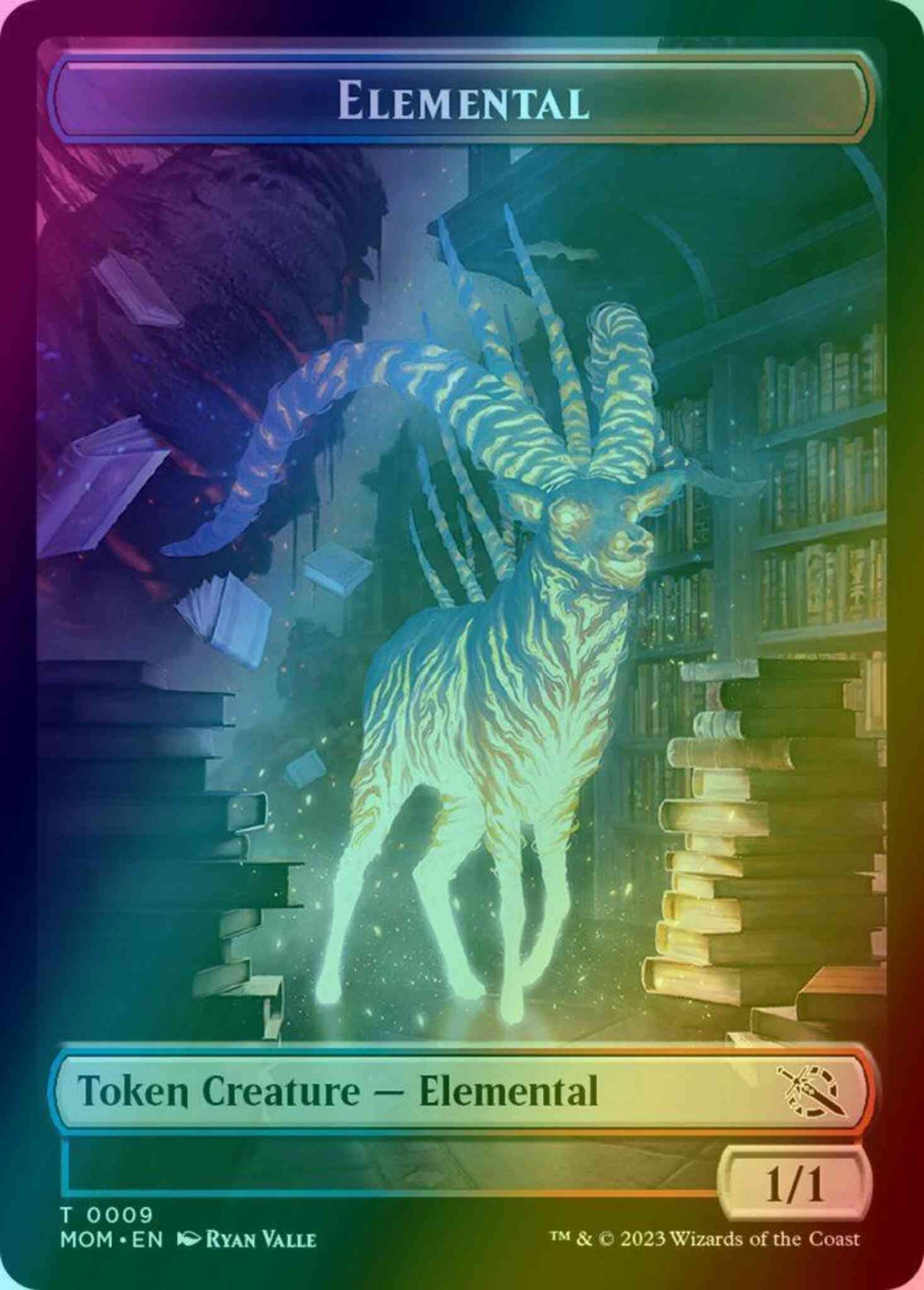 Elemental Token (09) // Spirit Token (13) [March of the Machine: Tokens] [Foil]